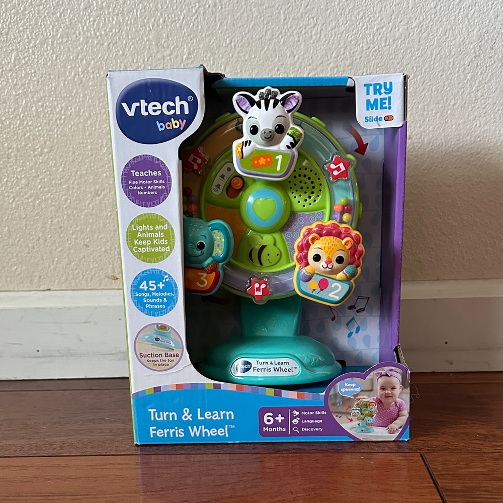 NEW! VTech Turn & Learn Ferris Wheel, Unisex, 6+ mons